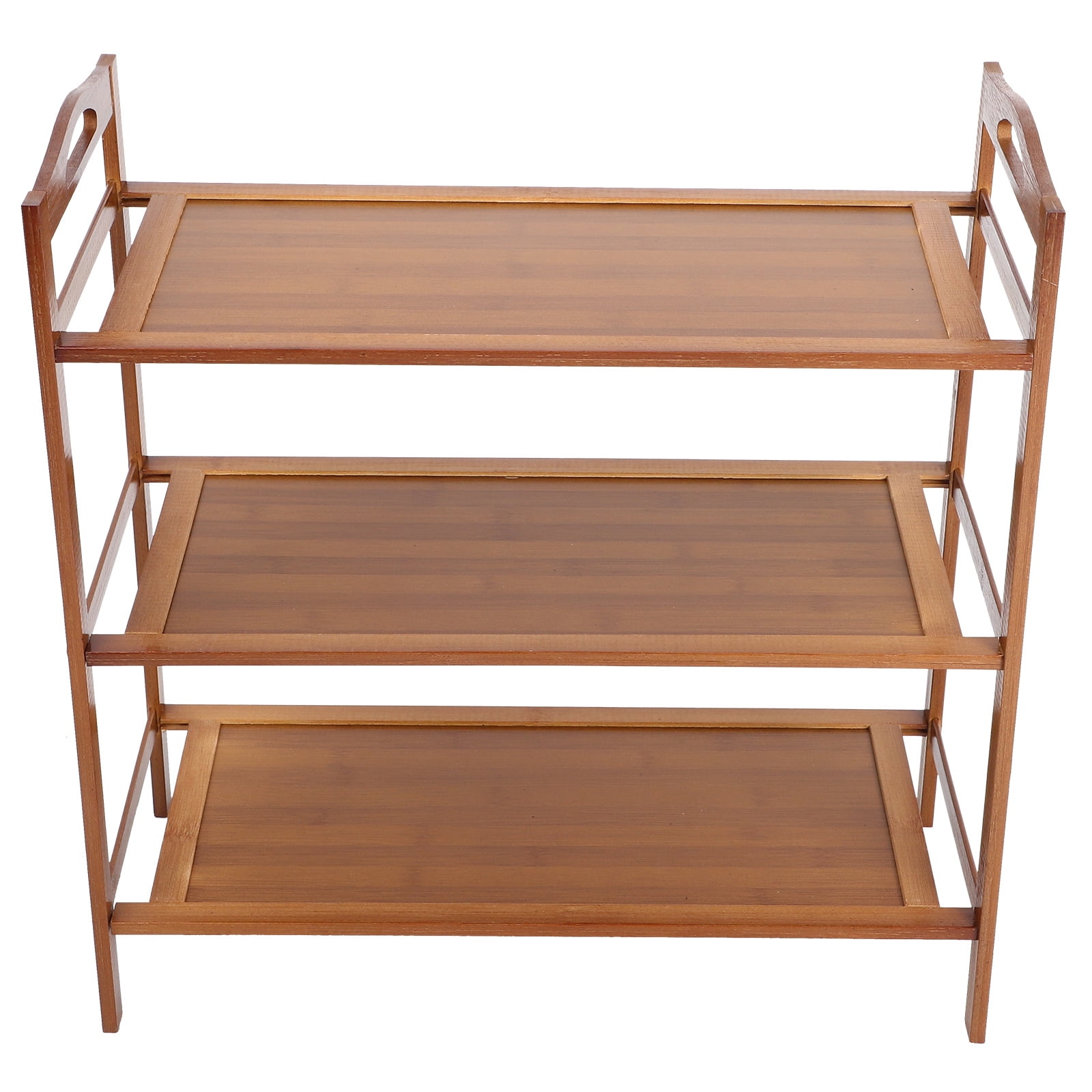 Raindrops Bamboo Shoe Rack Shelf for Closet and Entryway with Multi Tier Shoes Storage Organizer