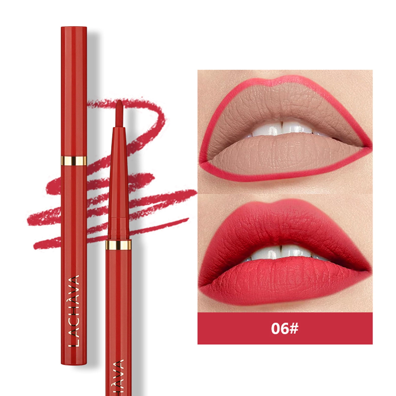 EARKITY Crayon Contour des Lèvres Mat et Rouge à Lèvres Brillant à Lèvres pour Femmes, Trousse de Rouge à Lèvres Mat avec Crayon Contour des Lèvres, Taches pour les Lèvres Longue Tenue Imperméable Rouge à Lèvres 24 Heures et Crayons Contour des Lèvres