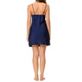 thumbnail image 3 of INSPIRE CHIC Nuisette d'Été en Satin pour Femme Aguichant Lingerie Robe Bleu G, 3 of 5