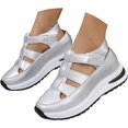 thumbnail image 1 of Bootara Women'S Plus Size Hollow-Out Casual Sandals, Closed Toe Platform Sandals Height-Boosting Thick Sole, 1 of 12