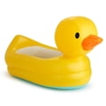 thumbnail image 1 of Munchkin White Hot Inflatable Duck Safety Baby Bath Tub, Includes White Hot Technology and Drain Hole, Non-Slip Surface and Contoured Headrest, Yellow, 1 of 7