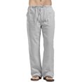 thumbnail image 2 of ITFABS Women's Drawstring Pants, Autumn Elastic Waist Solid Color Loose Lounge Pants, 2 of 9