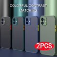 thumbnail image 3 of Buy 1 Get 1 Free, total of 2 PCS Ultra-Thin Matte PC Phone Case for iPhone 11 13 12 14 Pro Max Mini, Shockproof Bumper Case with Enhanced Grip, Anti-Scratch Protection, and Precise Cutouts for iPhone, 3 of 5