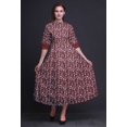 thumbnail image 2 of Bimba Robe-Chemise Mi-Mollet pour Femmes à Manches Retroussables à Imprimé Floral Boutonnée - Très Petit, 2 of 5