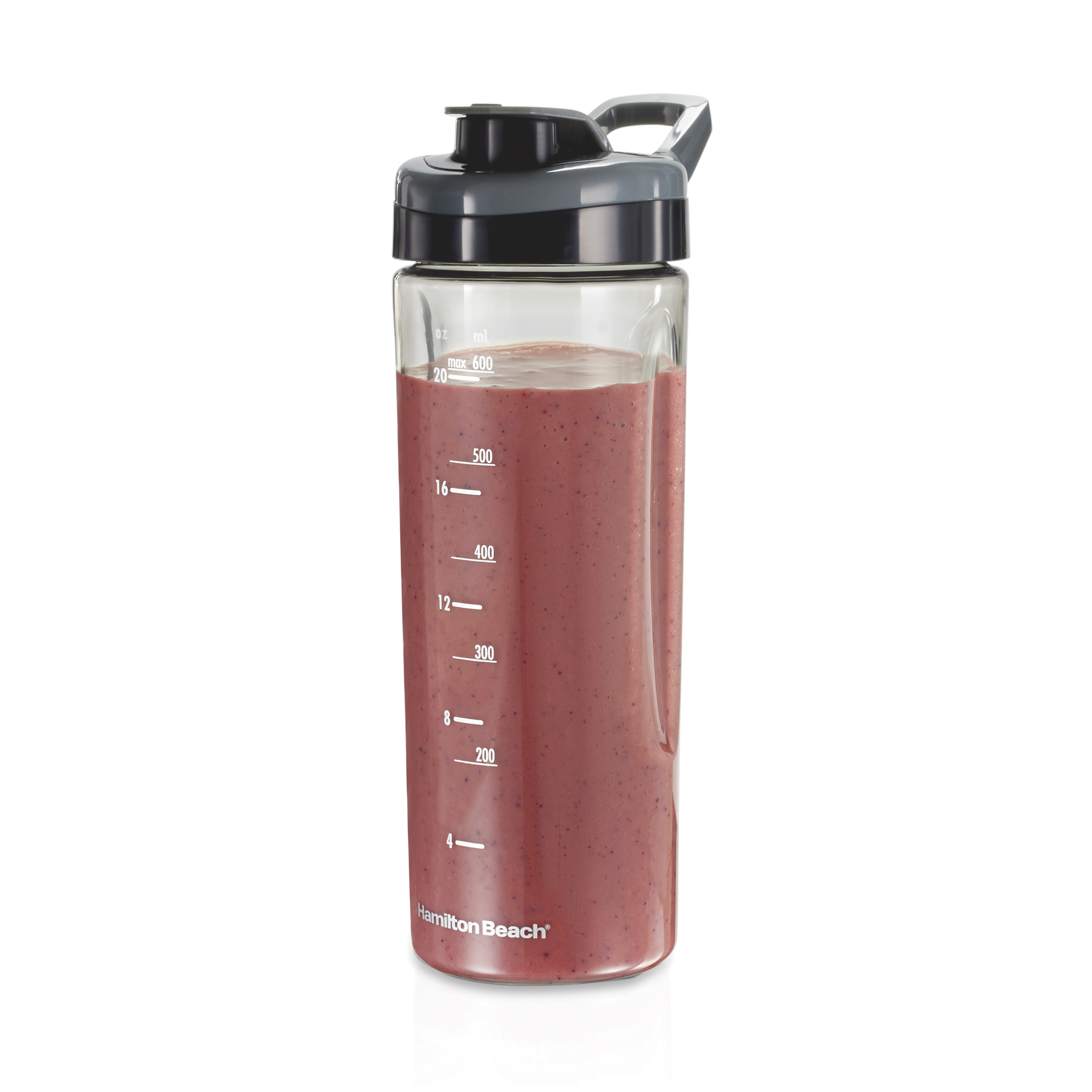 Hamilton Beach Wave Crusher Blender with Stainless Steel Blades, 40 oz Glass Jar and 20 oz Travel Jar, 800 Watts, Model 58181