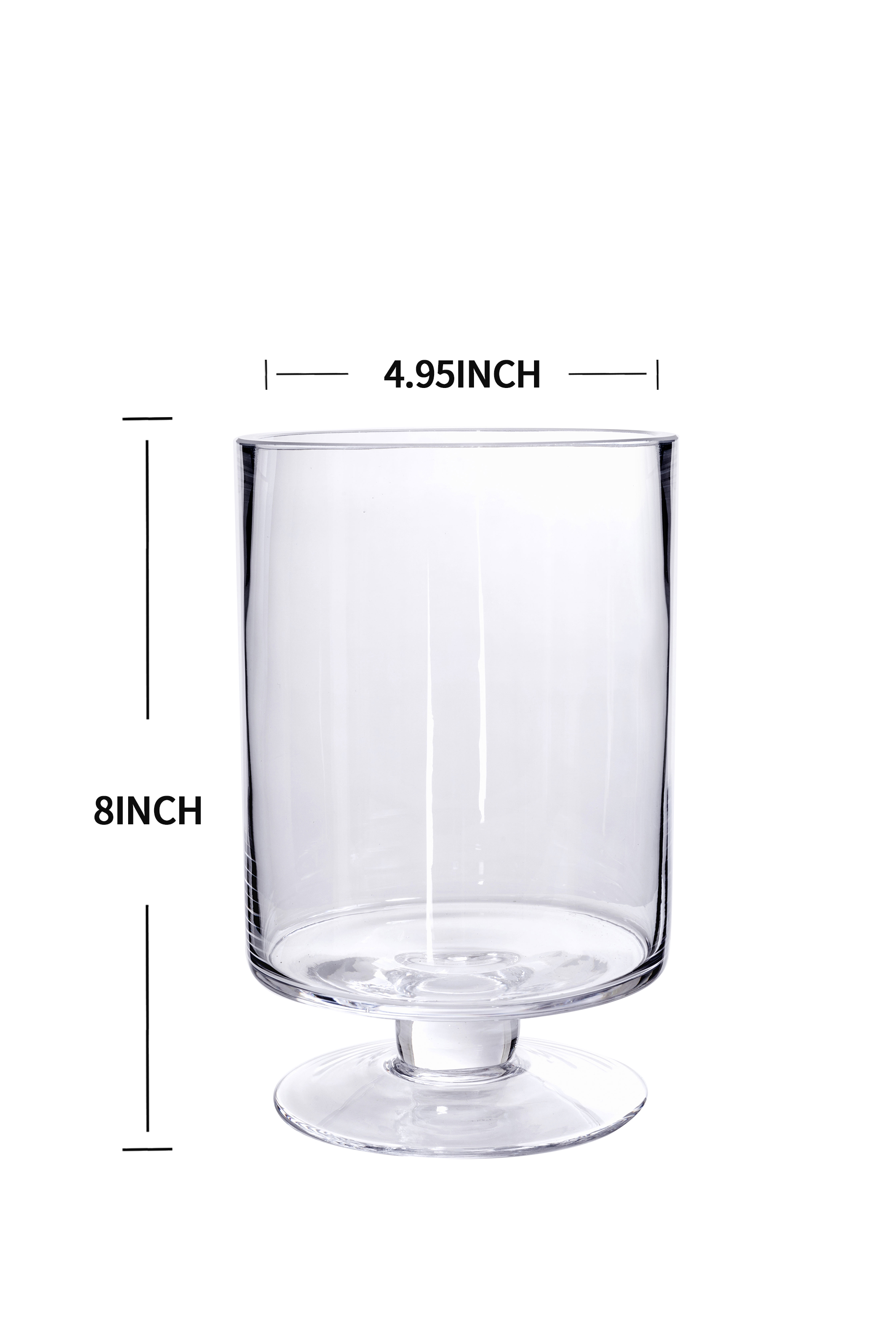 Better Homes and Gardens Large Glass Pillar Pedestal Candle Holder Home
