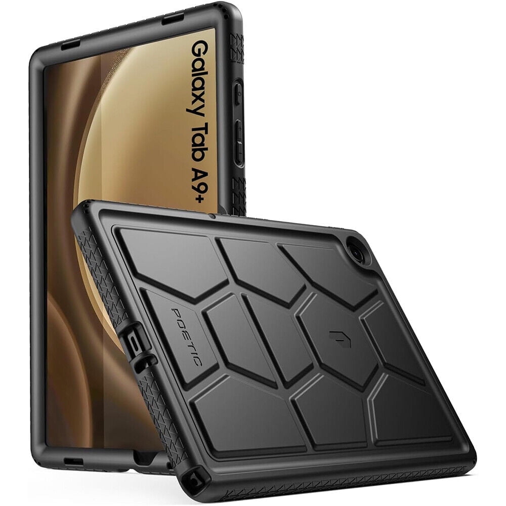 Poetic TurtleSkin Case Designed for Samsung Galaxy Tab A9 Plus Case 11 Inch 2023, Black