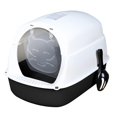 thumbnail image 3 of Toilette pour Chat avec Capuchon, Fermée, Réutilisable, Bac à Litière Amovible pour Chat, Noir, 3 of 8