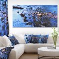 thumbnail image 1 of Panorama de Rivière Bleu Roche - Grande Oeuvre sur Toile de Plage, 1 of 3