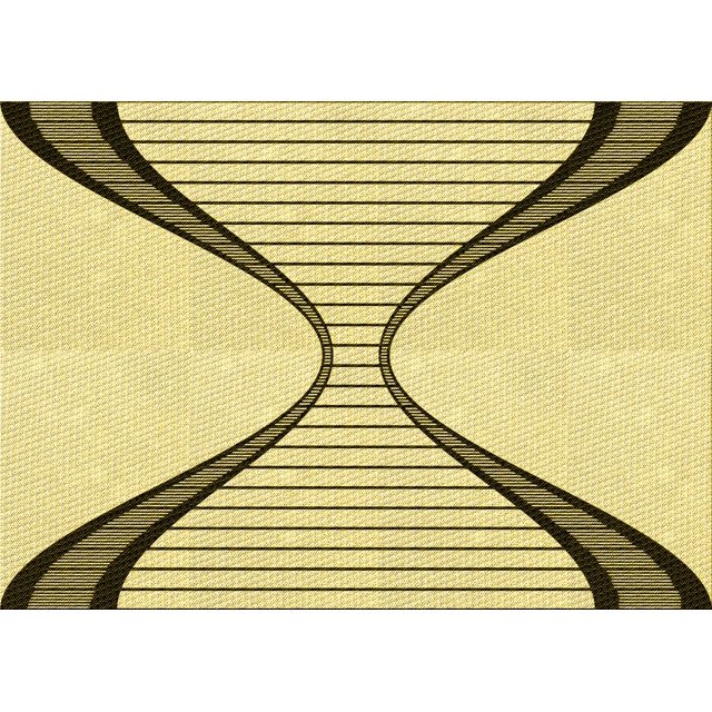 Ahgly Company Tapis d'Intérieur Lavables en Machine Rectangle Transitionnel Jaune Soleil, 3' x 5'