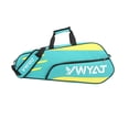 thumbnail image 2 of jinwen Badminton Racquet Bag Gym Bag Sports Equipment Bag Portable Racket Carry Bag Light Blue, 2 of 9
