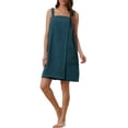 thumbnail image 1 of INSPIRE CHIC Women's Terry Wrap Bathrobe Spa Robe for Gym Pool Shower Bath Towel Robe Shower Dress XL Green, 1 of 5