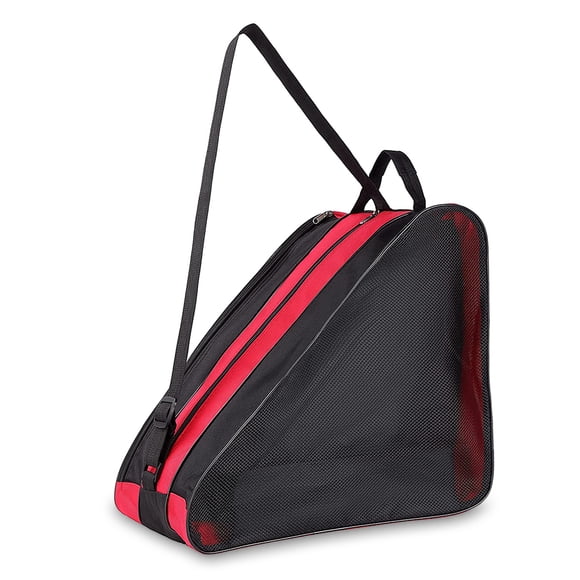 Maytalsory Skating Storage Bag Professional Protective Oxford Cloth Carrier Outdoor Covers Adjustable Thickened Ski Pouch Red