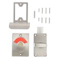 thumbnail image 4 of Shisuyan Toilet Door Lock Stainless Steel 1Set 2.7X1.6X1.3In, 4 of 8