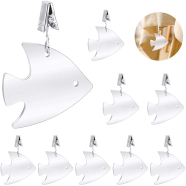 10 Pcs Heavy Tablecloth Weights Steel Tablecloth Weights Tablecloth Clip Outdoor Table Cloth Clip Fish Tablecloth Pendant for Garden Picnic Wedding Party