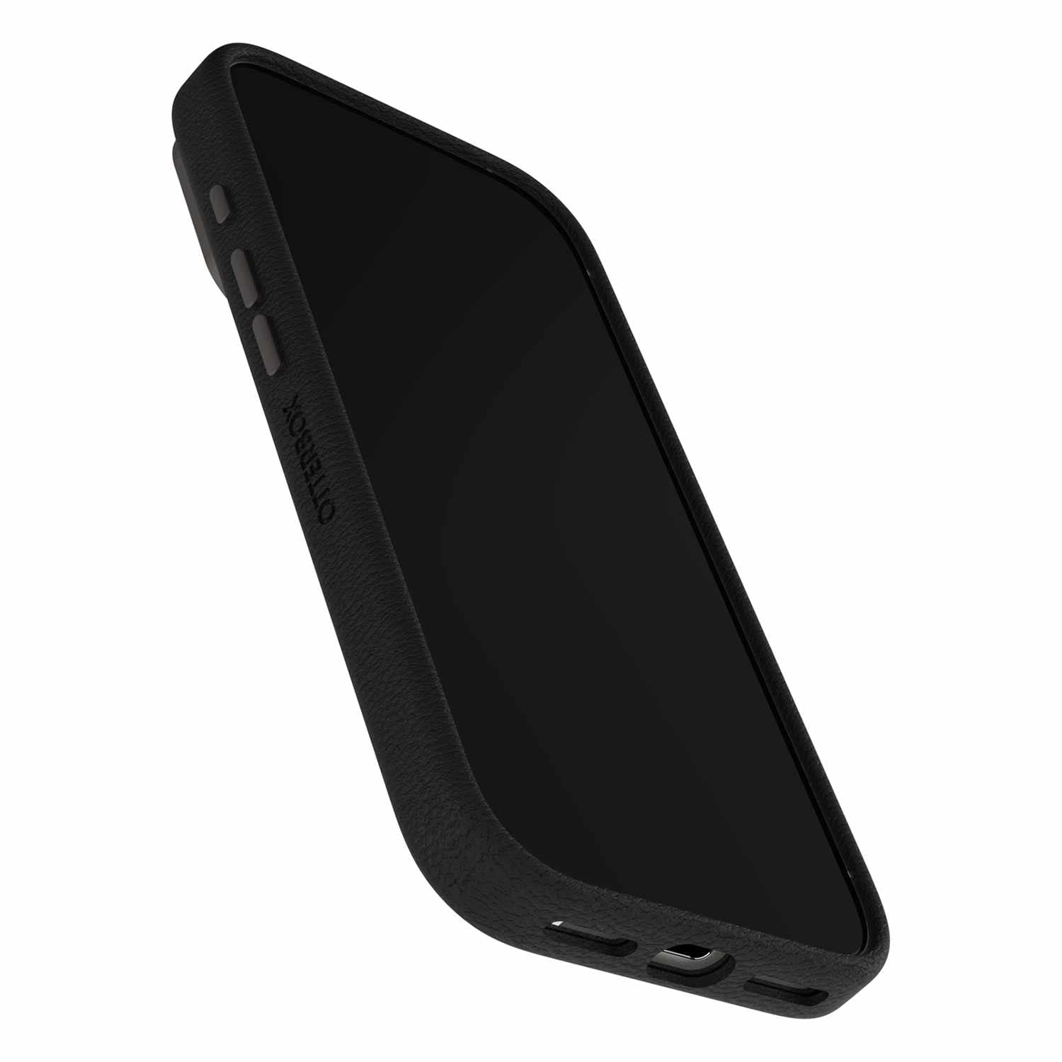 OtterBox Symmetry Cactus Leather MagSafe Case w/Camera Control Noir Ash (Black) for iPhone 17 Pro