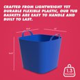 thumbnail image 3 of Life Story 26 Quart Flexi Tub, Versatile Storage Tote, Home Organizer, Blue, 3 of 7