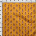 thumbnail image 3 of oneOone Cotton Poplin Fabric Leaves & Paisley Block Print Fabric BTY 42 Inch Wide, 3 of 4