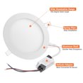 thumbnail image 3 of DELight 4 Pack 5 Inch LED Recessed Light Ultra-thin Ceiling Panel 3000-3500K Warm White Downlight 9W Eqv 75W Brightness ROHS Certified, 3 of 10