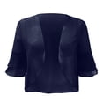 thumbnail image 4 of 2025 Women Fashion Solid Plus Size Cardigan for Women Mesh Irregular Short Sleeve Moth Cardigan Loose Cardigan Beach Holiday Oversized Cardigan for Women Tops, 4 of 5