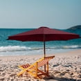 thumbnail image 1 of Dvkptbk 8.8ft Beach Umbrella for Sand, Outdoor Portable Patio Umbrella Replacement Canopy for 8 Ribs, 1 of 5