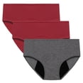 thumbnail image 2 of Meichang 5 Pack Womens Period Underwear Plus Size Mid Waisted Leak Proof Panties Seamless Breathable Incontinence Underwear, 2 of 9