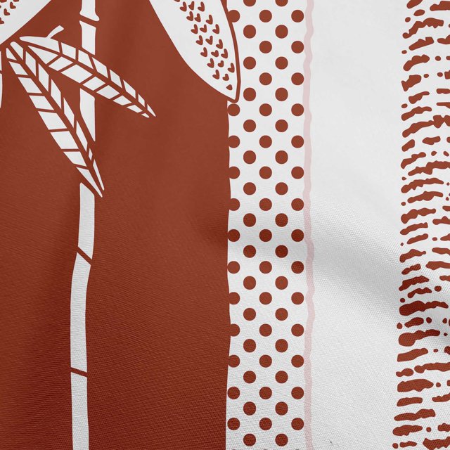 oneOone Georgette Viscose Red Fabric Tropical Sewing Craft Projects Fabric Prints By Yard 42 Inch Wide