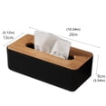 thumbnail image 2 of Bathroom Accessory For Home And Vehicle Tissue Cover With Wood Lid Base Modern Plate Holder For Papers 1 Pack, 2 of 2