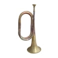 thumbnail image 1 of Bunblic Cavalry Trumpet Western Winds Instrument Musical Instrument Brass Bugle Blowing Bugle for Band Beginner Cavalry Kids Children Antique, 1 of 8