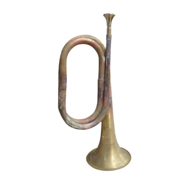Milaget Trumpet Musical Instrument Small Brass Bugle for Orchestra Beginner Children Antique