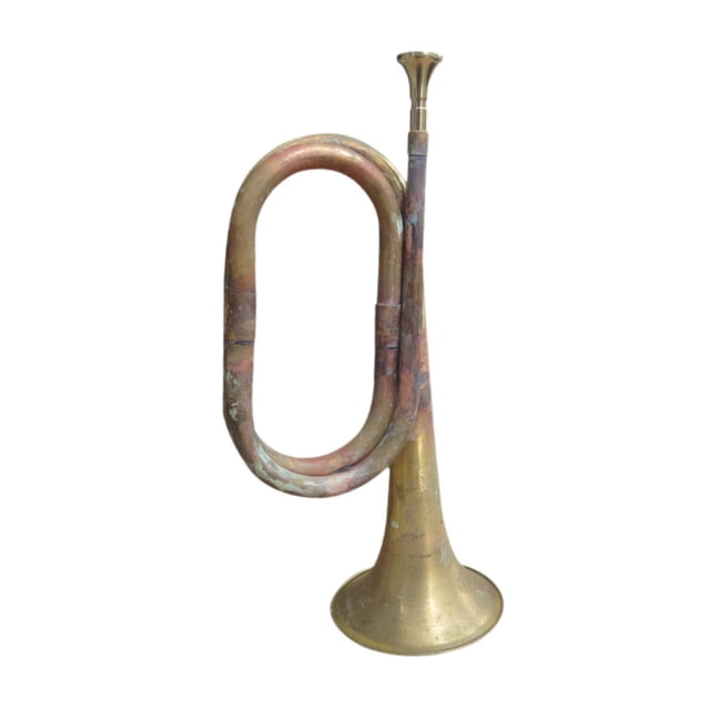 Bunblic Cavalry Trumpet Western Winds Instrument Musical Instrument Brass Bugle Blowing Bugle for Band Beginner Cavalry Kids Children Antique