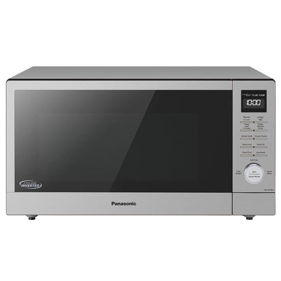 Panasonic NN-SD78LS Four à Micro-Ondes de Comptoir à Onduleur Cyclonique 1,6 Pi3 Puissance 1250 Watts avec Cuisson par Capteur Genius, CPT, Acier Inoxydable