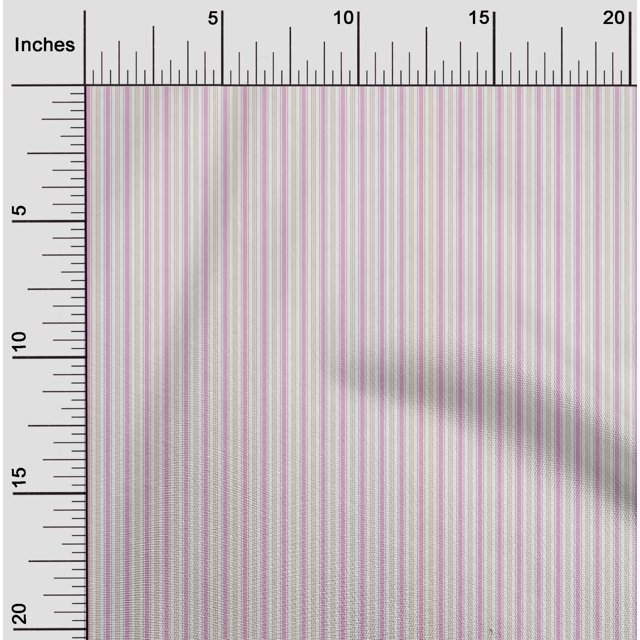 oneOone Silk Tabby Fabric Multicolor Stripe Printed Craft Fabric BTY 42 Inch Wide