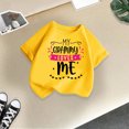 thumbnail image 5 of PMVFHDE Hauts pour Filles T-Shirts Grande Taille pour Fille Hauts Graphiques pour Fille T-Shirts pour Fille Coupe Ample T-Shirts pour Fille Coupe Ample T-Shirt Graphique pour Fille Col Rond Manches Courtes Jaune, 5-6 Ans, 5 of 5