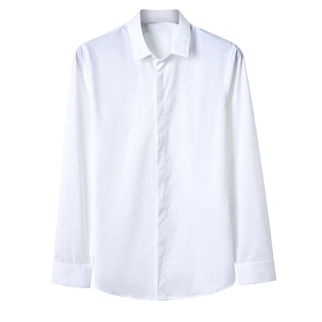 RXIRUCGD Chemise en Jean Décontractée pour Homme à Manches Longues avec Boutons, Poches et Col Rabattable, Blanc, Taille : 4TG