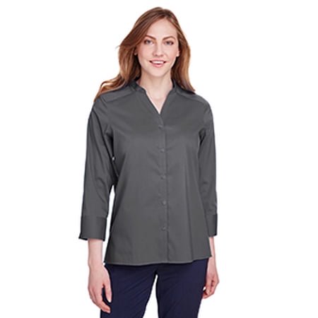 Ladies' Crown Collectionâ„¢ Stretch Broadcloth 3/4 Sleeve Blouse DG560W
