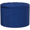 thumbnail image 4 of TOV Furniture Queen Velvet Storage Ottoman, Navy Blue, 4 of 4