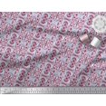 thumbnail image 3 of Soimoi Rayon Fabric Damask Ethnic Print Sewing Fabric Yard 56 Inch Wide, 3 of 3