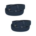 thumbnail image 1 of CTM®  Elastic Braided Belt with Covered Buckle (Pack of 2) (Men's), 1 of 3