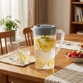 thumbnail image 2 of Cold Drink Jug Pitcher Large Capacity Plastic Beverage Dispenser for Iced Tea Coffee Juice, 2 of 6