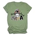 thumbnail image 1 of T-shirt Décontracté à Manches Courtes et Col Rond pour Femme avec Lettres « One Loved Mama », 1 of 1