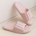 thumbnail image 2 of Mens and Womens Home Slippers Simplicity Solid Color Quick Drying Soft Sole Comfortable Non-Slip Indoor and Outdoor EVA Slippers Pink-06, 2 of 9