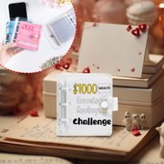 Money Saving Binder, Savings Binder, Vertical Deposit Savings This Three-Hole Iron Clip Storage Album Pvc Loose-Leaf Book Small Card Book