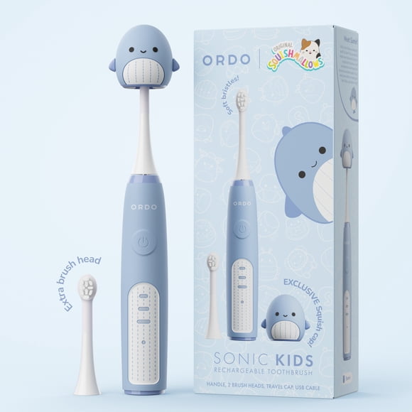 Ordo Sonic Kids Brosse À Dents Rechargeable - Squishmallows Samir - Bleu
