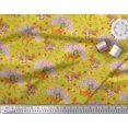 thumbnail image 3 of Soimoi Modal Satin Fabric Tree,Floral & Deer Animal Print Fabric by Yard 42 Inch Wide, 3 of 3