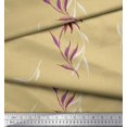 thumbnail image 2 of Soimoi Georgette Viscose Fabric Leaves & Wild Flower Decor Fabric Printed Yard 42 Inch Wide, 2 of 3