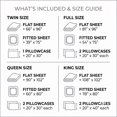 thumbnail image 5 of Comfy Bamboo World 9900 Series Embroidered Sheet Set, King Size Bedsheet, Purple, 5 of 5