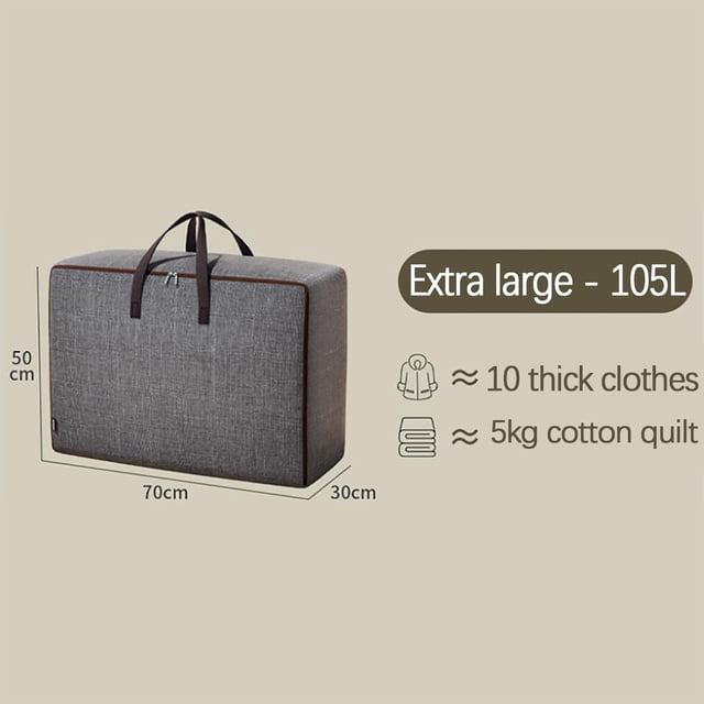 Storage Bags for Blankets and Quilts Largecapacity Storage Bag with Handle Largecapacity Storage Bag Foldable Storage Bucket for Quilt Blanket Blanket Storage Bags Vacuum