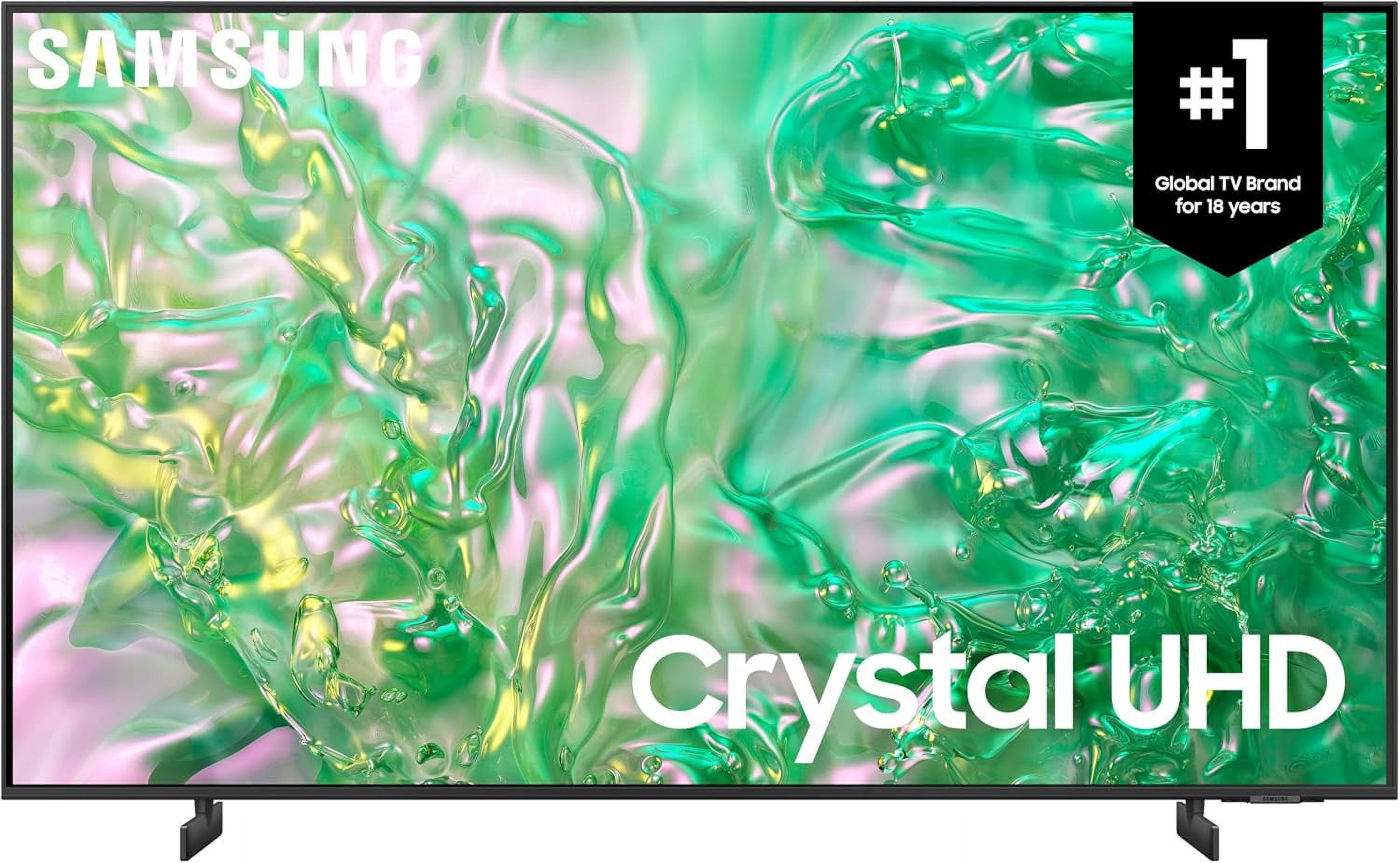 SAMSUNG 65” Inch Class Crystal UHD DU8000 Series with Crystal Processor 4K | Object Tracking Sound Lite, Q-Symphony, Air Slim Design, Gaming Hub, Smart TV [2024 Model - UN65DU8000FXZC] – Open Box