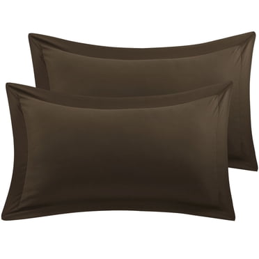 Unique Bargains Pillowcases Soft 1800 Microfiber Pillow Shams No Zipper 2pcs